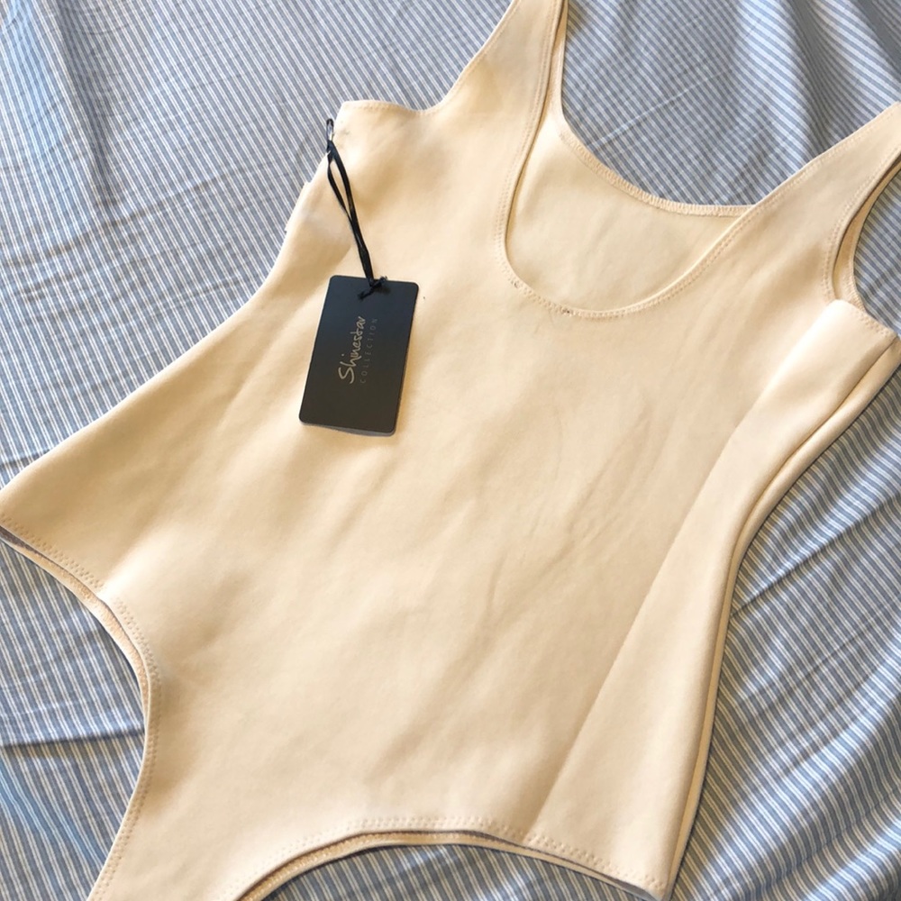 Brand new !!!! Tank Bodysuit in Cream with Tags